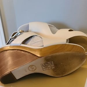 MK Josephine Wedge  Leather Sandal,